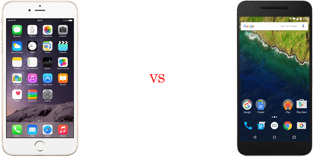 iPhone 6S versus Nexus 6P 2